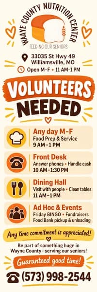 Wayne County Nutrition Center — visit on Facebook.